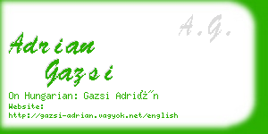 adrian gazsi business card